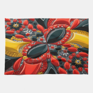 Kitchen towel with Germany Colours Design