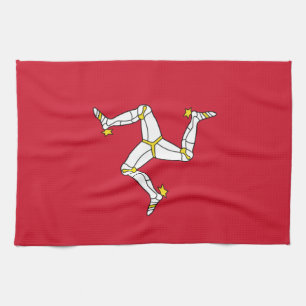Kitchen towel with Isle of Man Flag, UK
