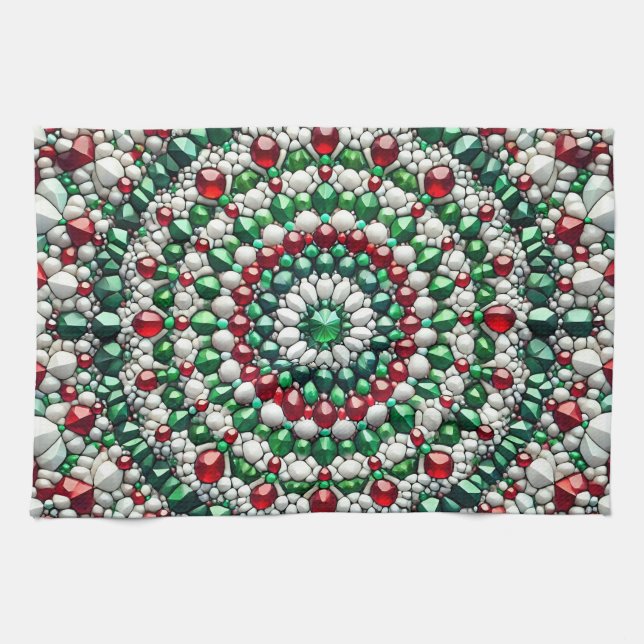 Kitchen towel with Italian Colours Design (Horizontal)