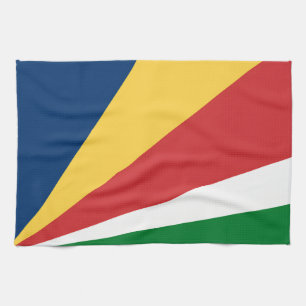 Kitchen towel with Seychelles Colours Design