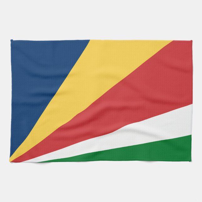 Kitchen towel with Seychelles Colours Design (Horizontal)