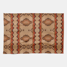 Kitchen towel woven rug design southwest western