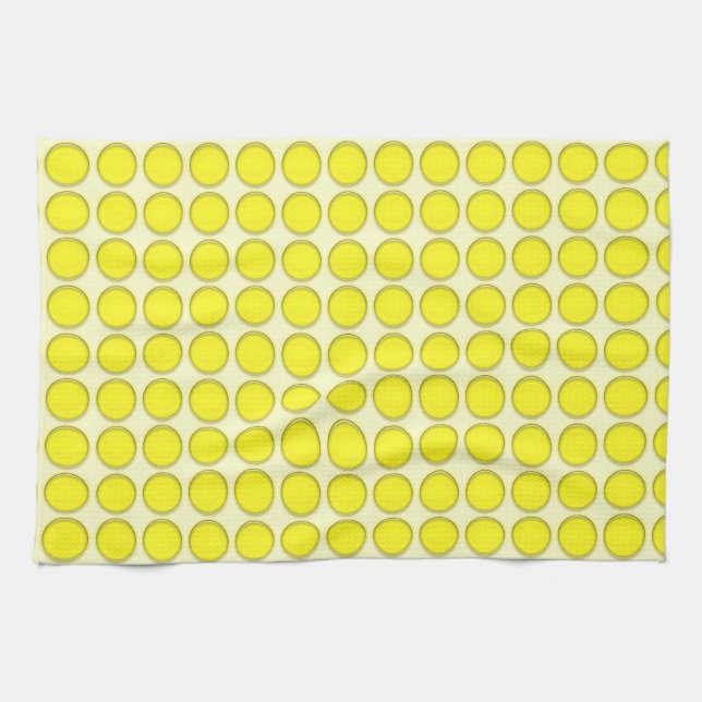 Kitchen Towel - Yellow Dots (Horizontal)