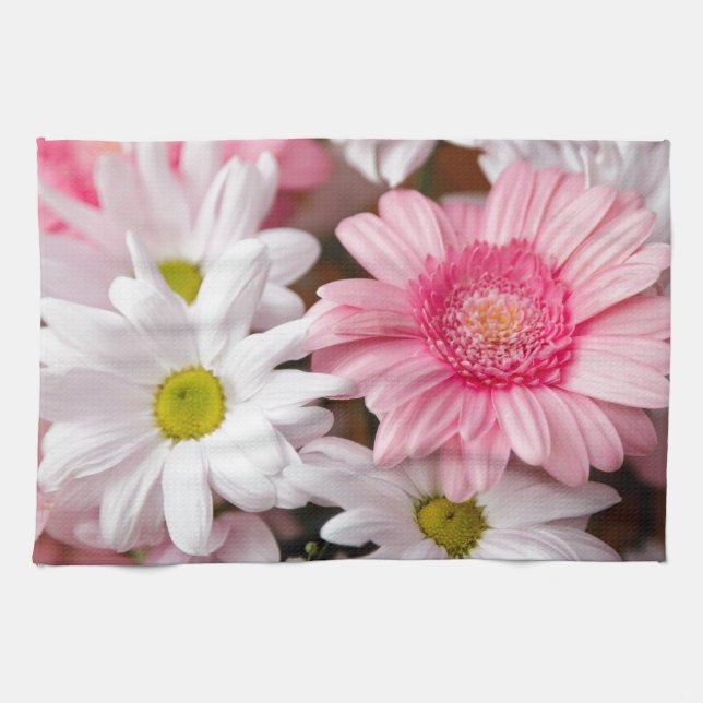 Kitchen Towels - Daisy Gerbera Flowers (Horizontal)