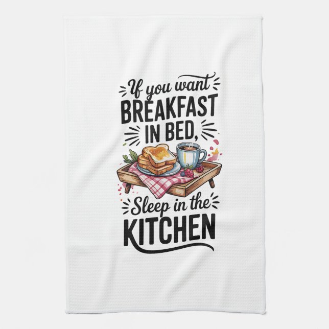 Kitchen Towels Funny Quote Kitchen Towel (Vertical)