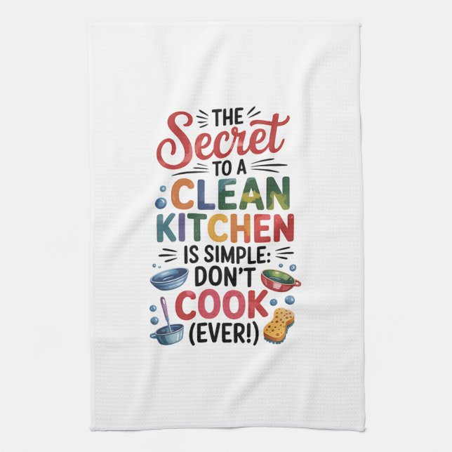 Kitchen Towels-Funny Quote Kitchen Towel (Vertical)