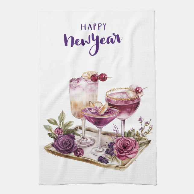 Kitchen Towels-Happy New Year Kitchen Towels (Vertical)
