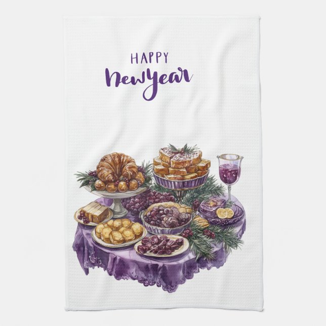 Kitchen Towels-Happy New Year Kitchen Towels (Vertical)