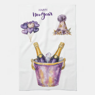Kitchen Towels-Happy New Year Kitchen Towels