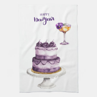 Kitchen Towels-Happy New Year Kitchen Towels