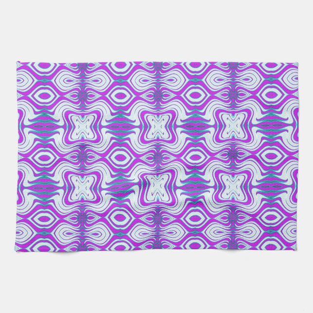 Kitchen Towels Multi colour geometric fabric desig (Horizontal)
