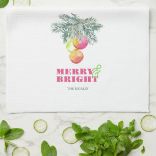 Kitchen Towels Personalised Festive