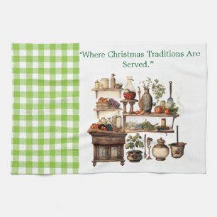 Kitchen Towels-Victorian Christmas Kitchen Towels
