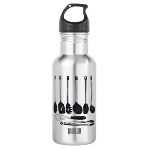 Kitchen utensil cartoon illustration  532 ml water bottle