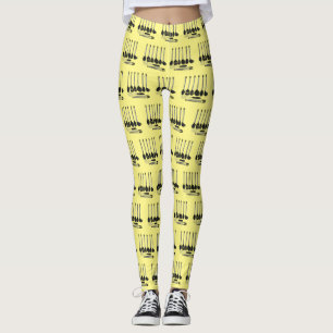 Kitchen utensil cartoon illustration  leggings