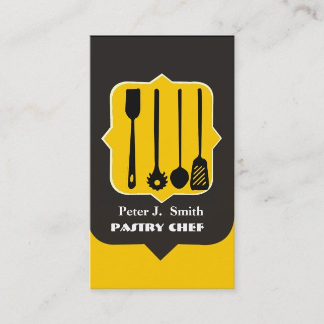 Kitchen Utensils Business Card (Front)