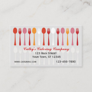 Kitchen Utensils, Catering Business Card