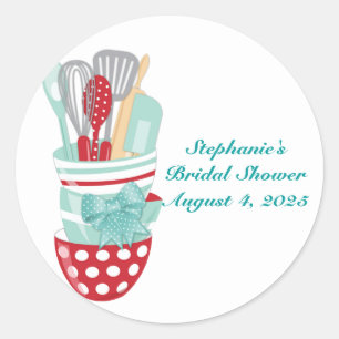 Kitchen Utensils Classic Round Sticker