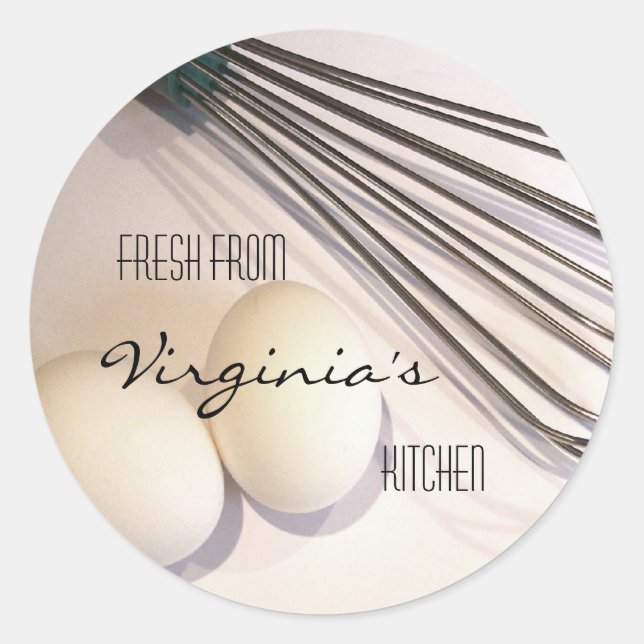Kitchen Utensils Classic Round Sticker (Front)