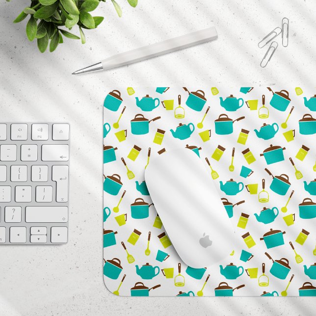Kitchen Utensils, Cookware, Cutlery, Kitchenware Mouse Mat (Creator Uploaded)