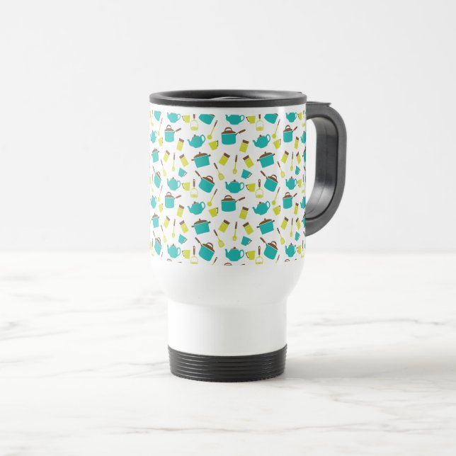 Kitchen Utensils, Cookware, Cutlery, Kitchenware Travel Mug (Front Right)