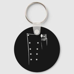 Kitchen Utensils Design Chef Culinary Outfit Key Ring