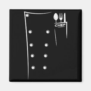 Kitchen Utensils Design Chef Culinary Outfit Magnet