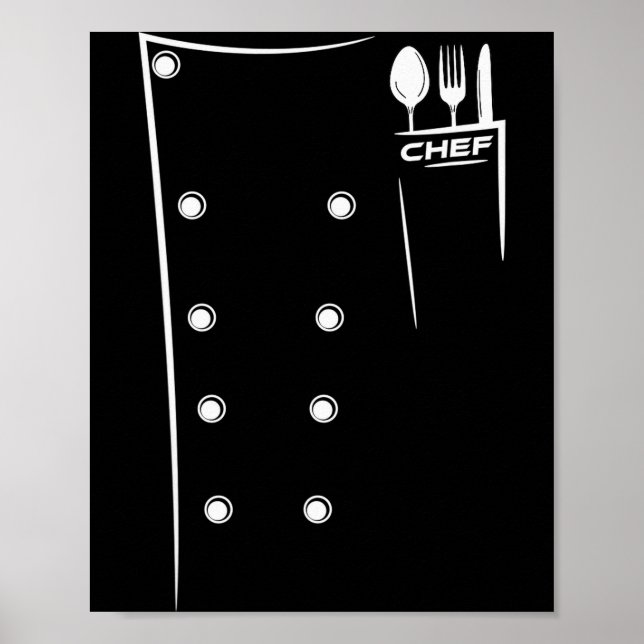 Kitchen Utensils Design Chef Culinary Outfit  Poster (Front)