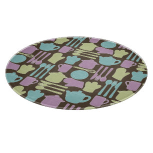Kitchen Utensils Pattern 2 Cutting Board