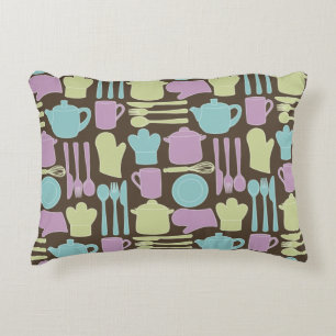 Kitchen Utensils Pattern 2 Decorative Cushion