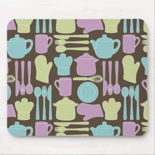 Kitchen Utensils Pattern 2 Mouse Mat