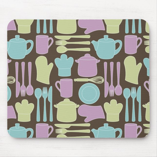 Kitchen Utensils Pattern 2 Mouse Mat (Front)