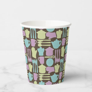 Kitchen Utensils Pattern 2 Paper Cups