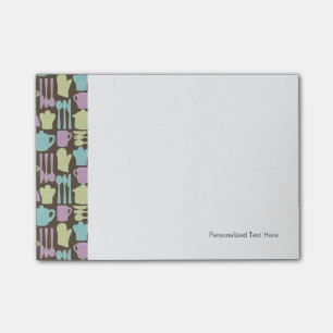 Kitchen Utensils Pattern 2 Post-it Notes