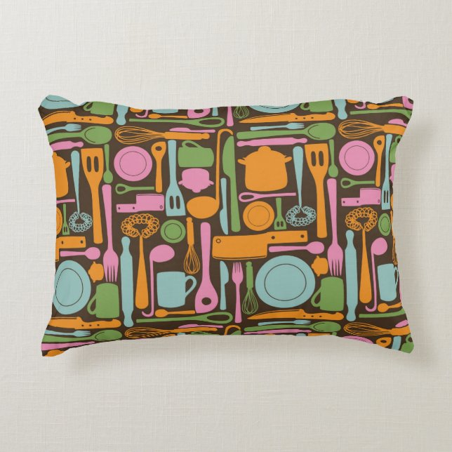 Kitchen Utensils Pattern 3 Decorative Cushion (Front)