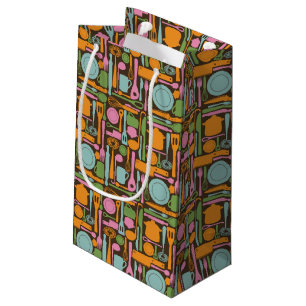 Kitchen Utensils Pattern 3 Small Gift Bag