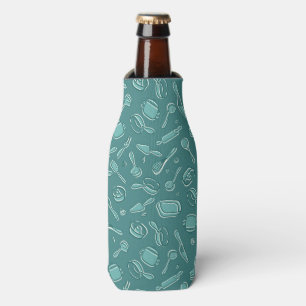 Kitchen Utensils Pattern Bottle Cooler