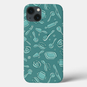 Kitchen Utensils Pattern iPhone 13 Case