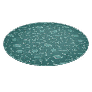 Kitchen Utensils Pattern Cutting Board