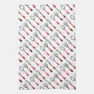 Kitchen Utensils Tea Towel