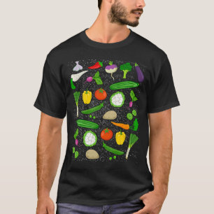 Kitchen Vegetable Identification Reference Chart B T-Shirt