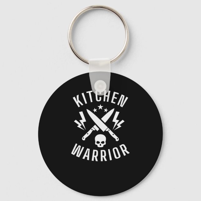 Kitchen Warrior Kochen Essen Küche Koch Key Ring (Front)