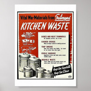Kitchen Waste Poster