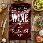 Kitchen Wisdom Meal Without Wine Tea Towel<br><div class="desc">Meal Without Wine Kitchen Towel – Many say, wine is a healer. One wine a day providing health benefits even helping to de-stress and unwind after a long day. In celebration of this scientific break through lol we have designed the ultimate quirky kitchen towel, wine colour (of course!). Featuring the...</div>