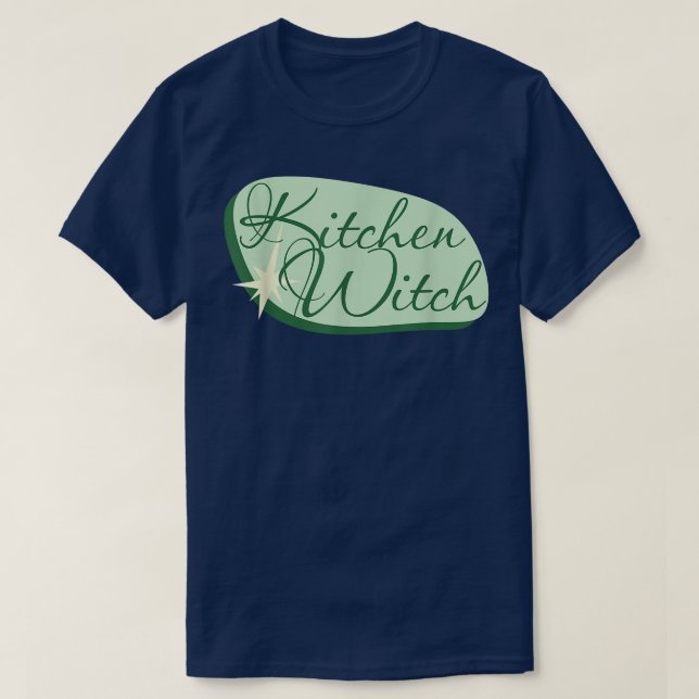 Kitchen Witch for the cooking witches with a retro T-Shirt (Design Front)