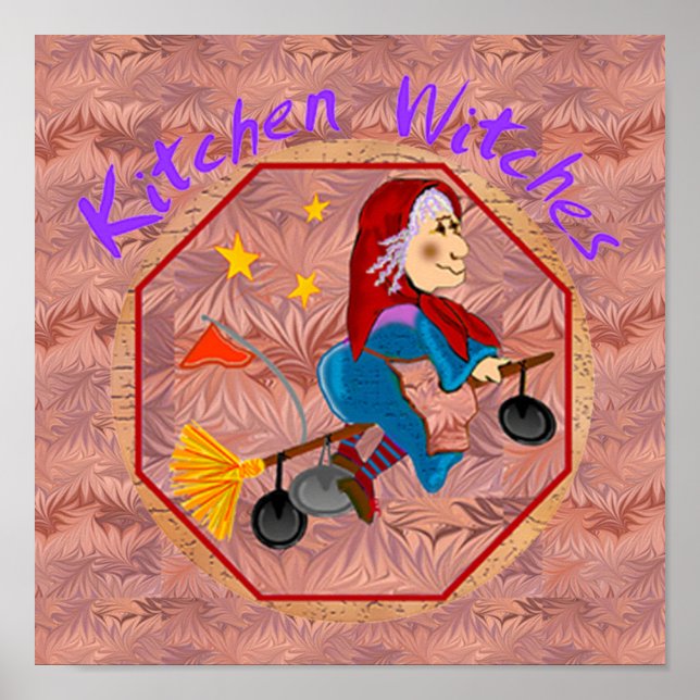 Kitchen Witch Framed Print (Front)