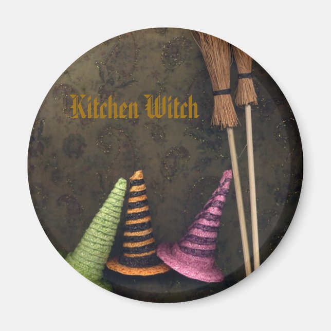 Kitchen Witch Magnet (Front)