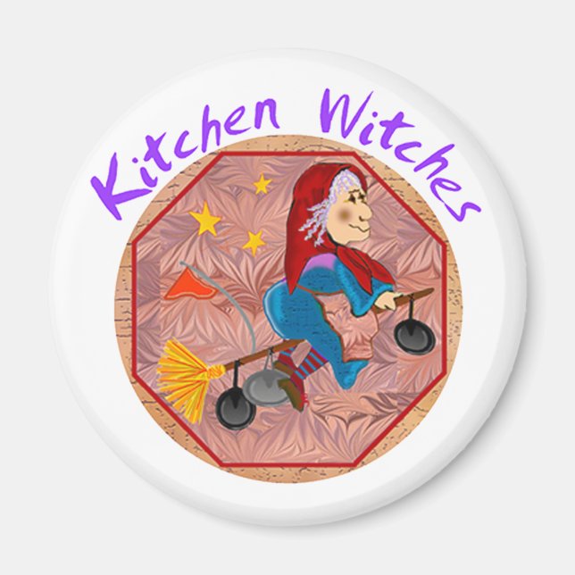 Kitchen Witch Magnets (Front)