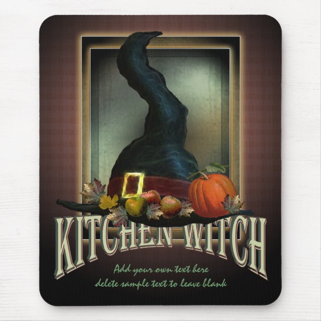 Kitchen Witch Mouse Mat (Front)