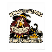 Kitchen Witch Snack Grimoire Funny Art